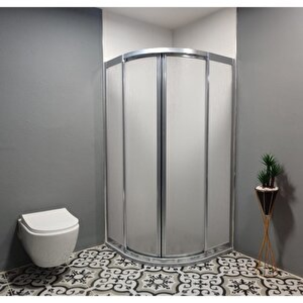 Biway Nano Oval Su Damlası Mika Parlak Profil 110x110 Duşakabin Fiyatı
