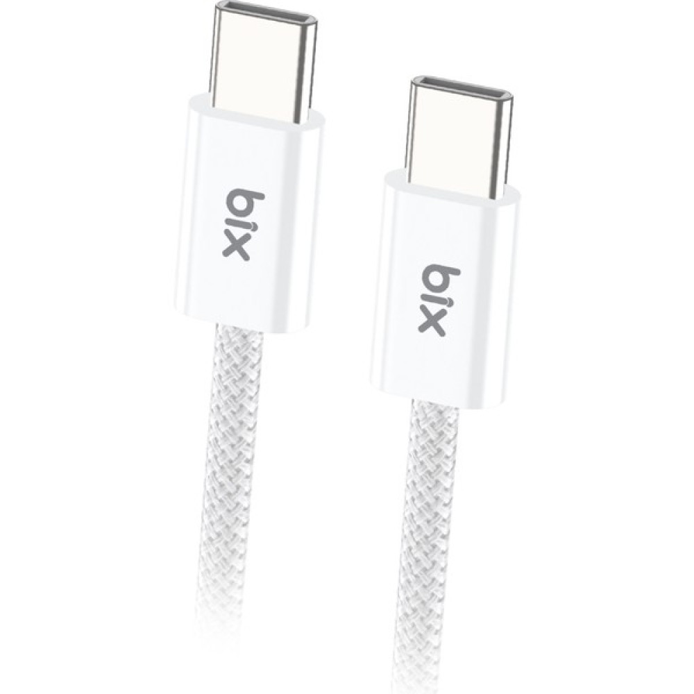 Bix BX04CC Type-C To Type-C 60W Örgülü Şarj ve Data Kablosu 1 Metre Beyaz Oto Boyaları Fiyatı