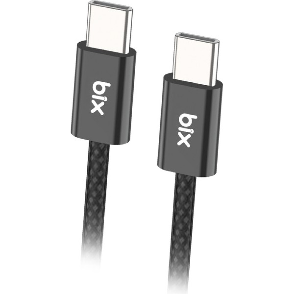 Bix BX04CC Type-C To Type-C 60W Örgülü Şarj ve Data Kablosu 1 Metre Siyah Oto Boyaları Fiyatı