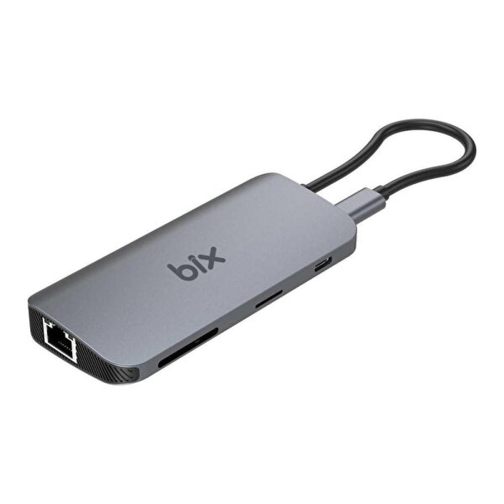 Bix Bx10Hb-Pro Type-C Kart Okuyucu 4K Hdmi Ethernet USB PD Dönüştürücü USB & Firewire Ürünleri Fiyatı