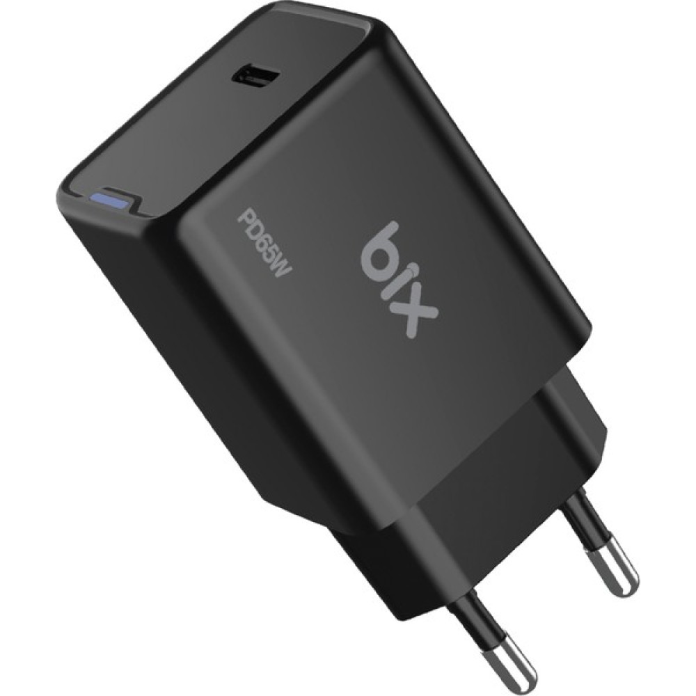 Bix BX1P65G Gan 65W Type-C Pd Akım Korumalı ve LED Göstergeli Hızlı Şarj Cihazı Siyah Oto Boyaları Fiyatı
