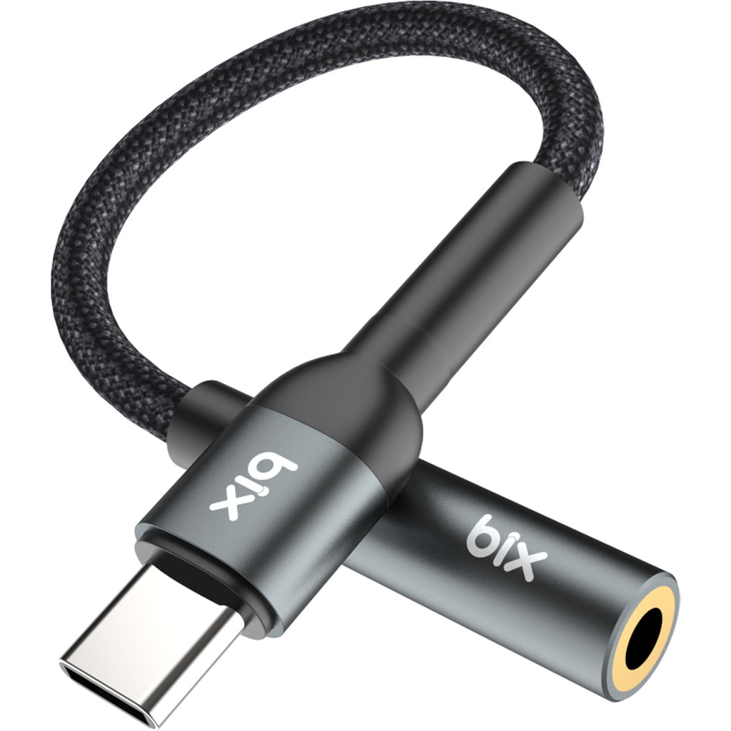 Bix BXAU2C Hi-Fi Type-C 3.5mm Kulaklık Dönüştürücü Kablo - Siyah Bilgisayar Çevirici ve Adaptörü Fiyatı