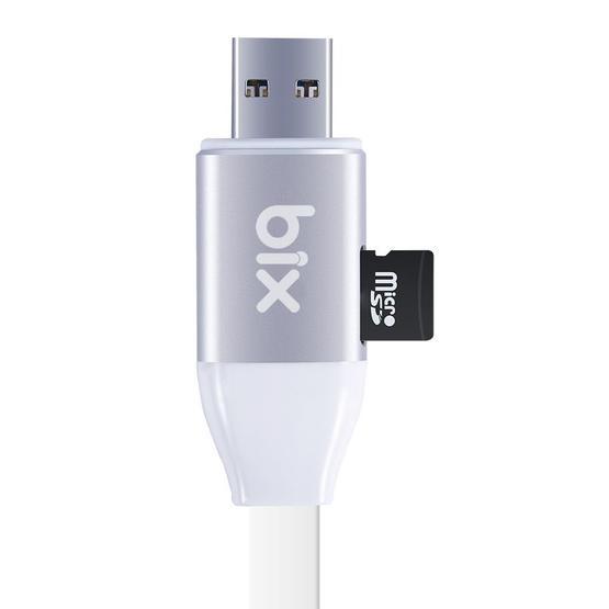 Bix iData Pro Micro SD Kart Okuyuculu iPhone Şarj Kablosu USB Kablo Fiyatı
