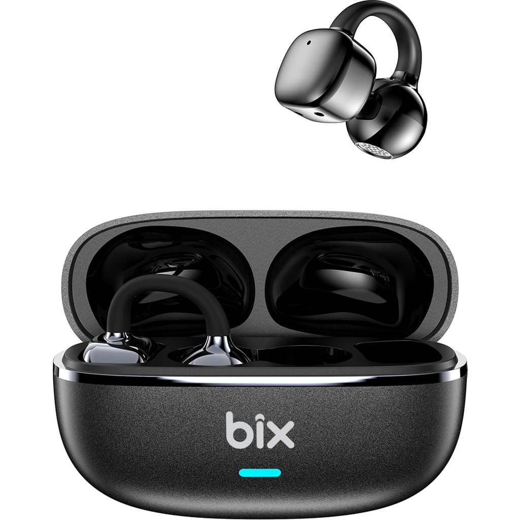 Bix Ows1 Bluetooth 5.4 Ultra Hafif Open-Ear Tasarım Klipsli Kablosuz Kulak Içi Kulaklık - Siyah Bluetooth Kulaklık Fiyatı