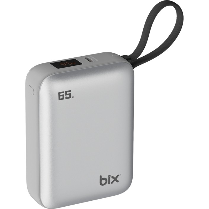 Bix PB120 20000MAH Pd 65W Cep Boyu Kompakt Tasarımlı Dijital Göstergeli Powerbank Taşınabilir Süper Hızlı Şarj Cihazı - Gümüş Taşınabilir Şarj Cihazı - Powerbank Fiyatı