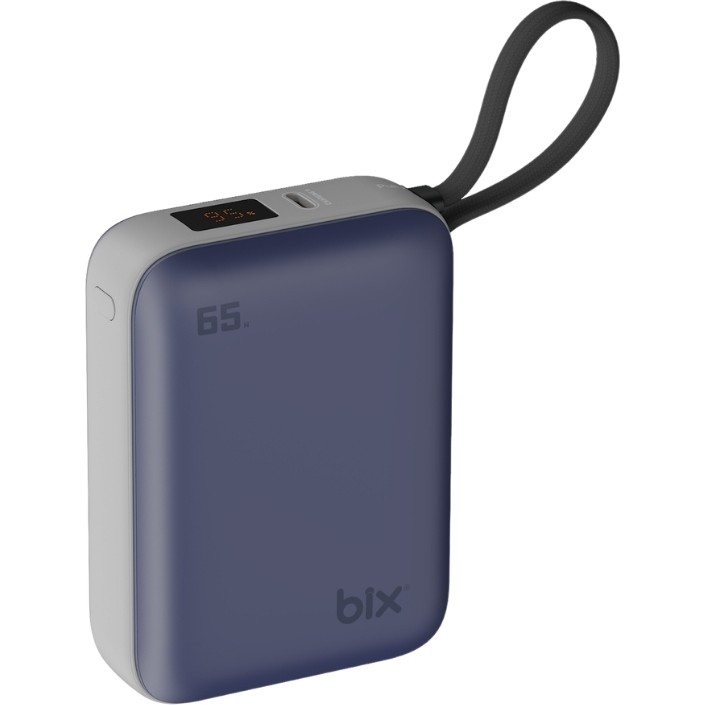 Bix PB120 20000MAH Pd 65W Cep Boyu Kompakt Tasarımlı Dijital Göstergeli Powerbank Taşınabilir Süper Hızlı Şarj Cihazı - Mavi Taşınabilir Şarj Cihazı - Powerbank Fiyatı