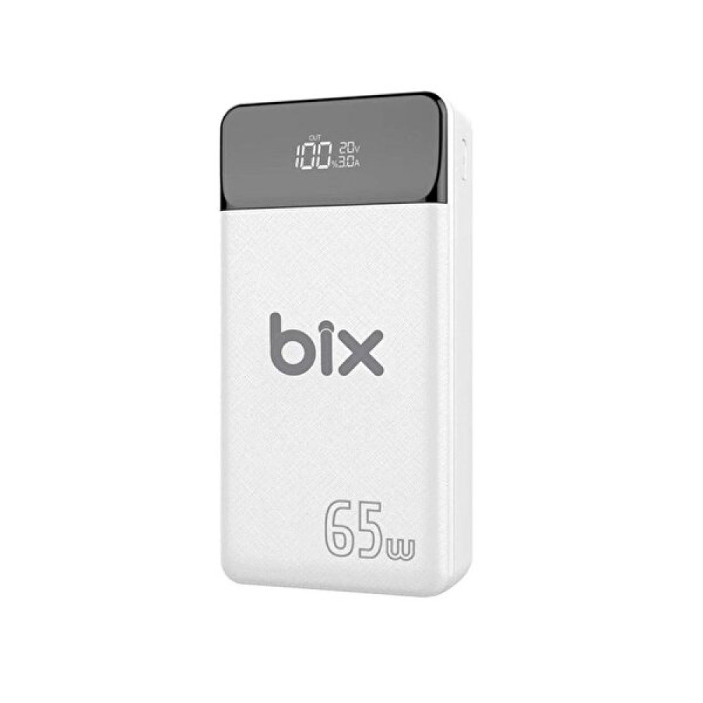 Bix Pb301-65W 30000 mAh 65W Üç Çıkışlı 65Wqc 3.0 Beyaz Powerbank Taşınabilir Şarj Cihazı - Powerbank Fiyatı