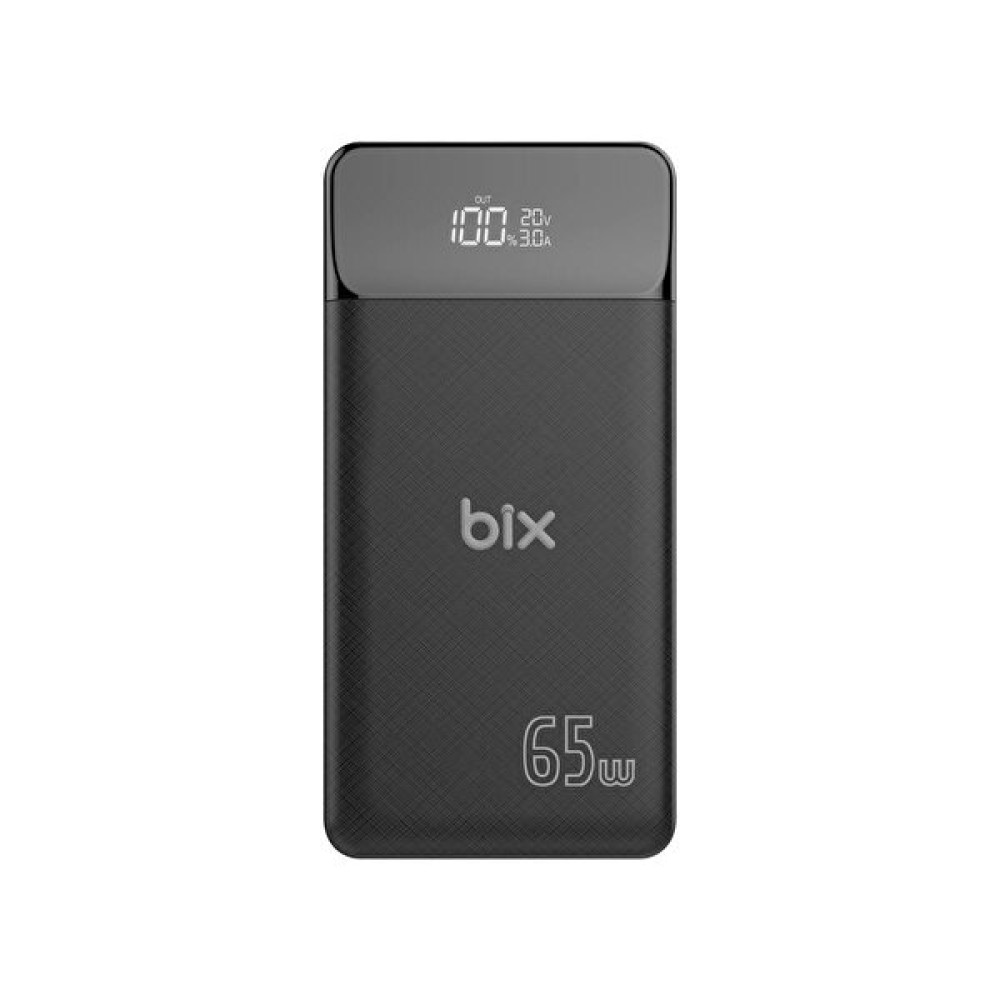 Bix Pb301-65W 30000 mAh 65W Üç Çıkışlı 65Wqc 3.0 Siyah Powerbank Taşınabilir Şarj Cihazı - Powerbank Fiyatı