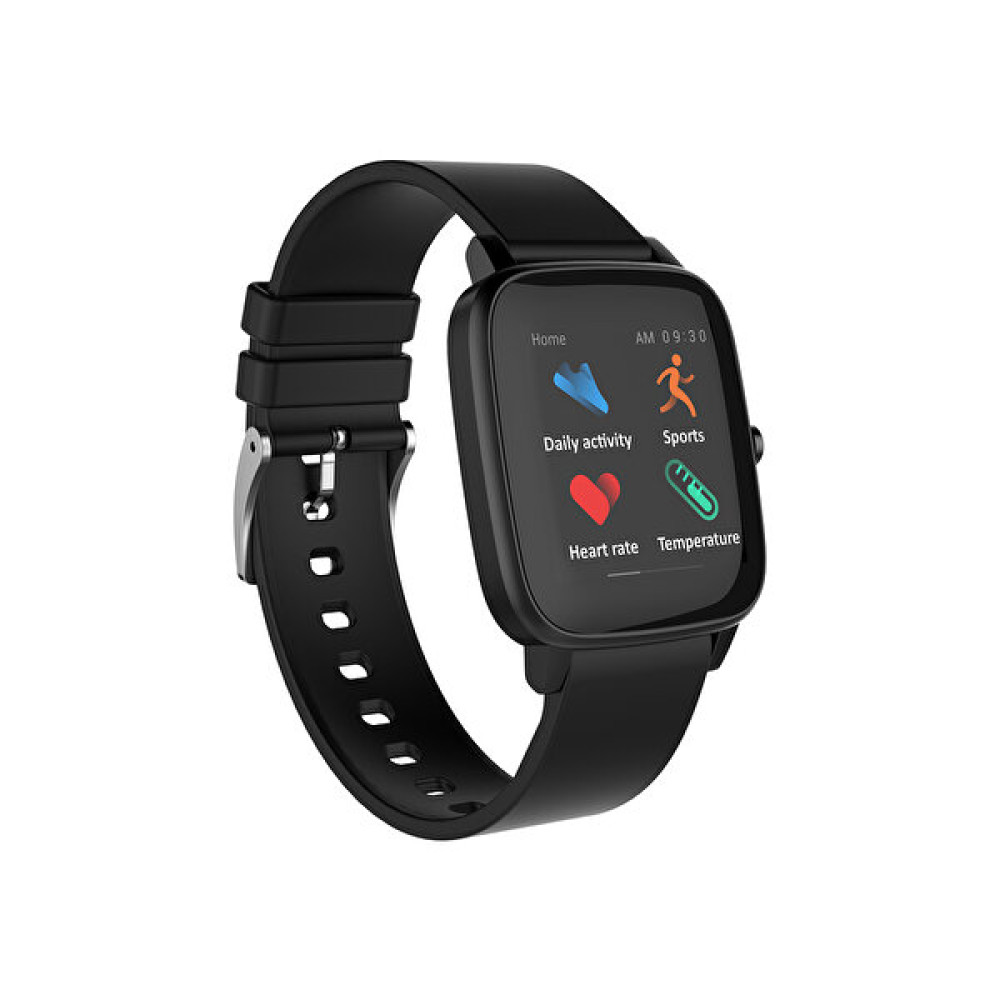 Bix Watch+ Sw-02 Adım Nabız Kalori ve Ateş Ölçen Siyah Akıllı Saat Akıllı Saat Fiyatı