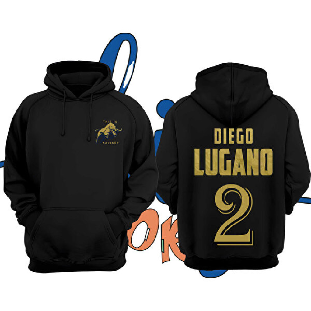 Biy Store Diego Lugano 2 Numara Efsane Forma Baskılı Unisex Sweatshirt Bayan Sweatshirt Fiyatı