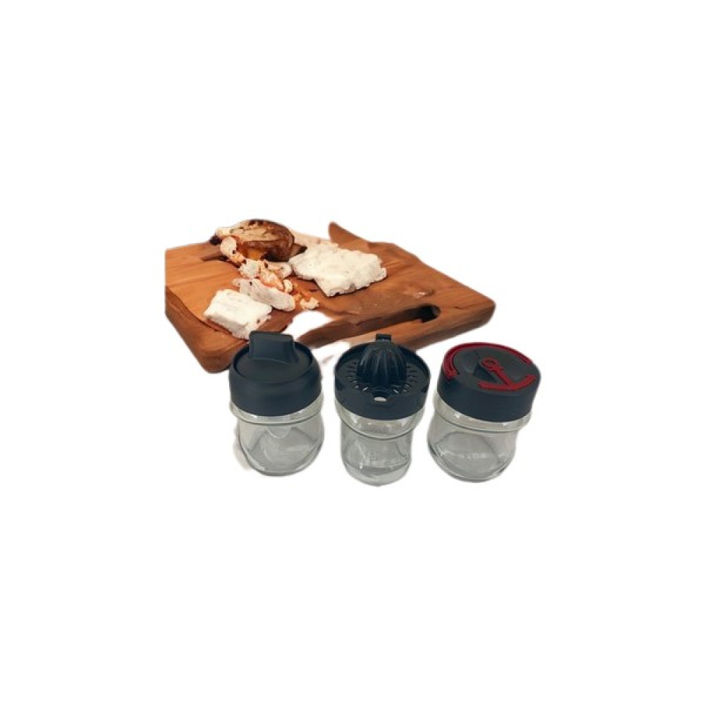 Biya Home Baharatlık Seti 3'lü - Şeffaf - 200 ml Baharat Setleri & Baharatlıklar Fiyatı