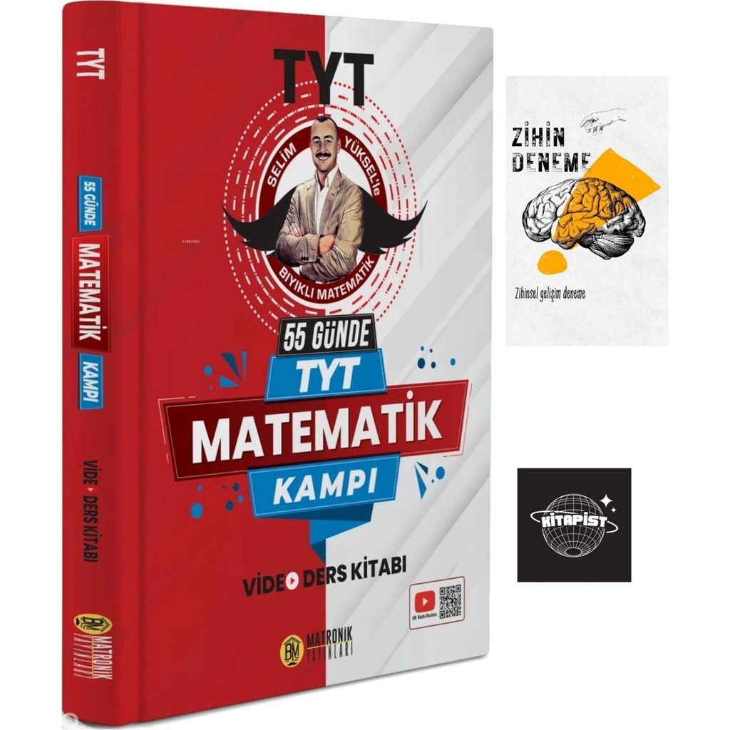 Bıyıklı Matematik 55 Günde Tyt Matematik Video Ders KİTABI+ZİHİNDENEME-KR293 Kaynak Kitapları Fiyatı