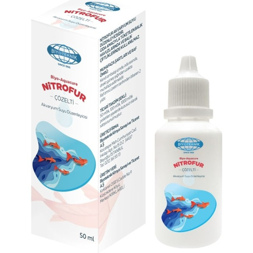 Biyo Biyoteknik Biyo-Aquacure Nitrofur Akvaryum Suyu Düzenleyici 50 ml Evcil Hayvan Ürünleri Fiyatı