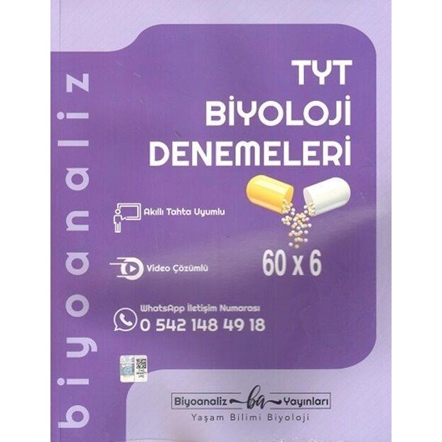 Biyoanaliz Yayınları TYT Biyoloji Denemeleri Üniversite Hazırlık İçin 124 Sayfa Ciltsiz Kitap Diğer Fiyatı