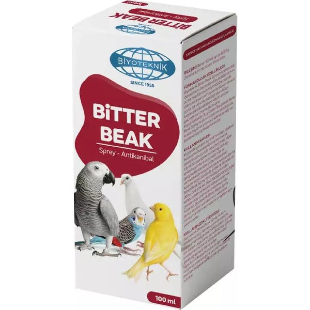 Biyoteknik Bitter Beak Papağanlar Için Antikanibal Sprey 100 ml Evcil Hayvan Ürünleri Fiyatı