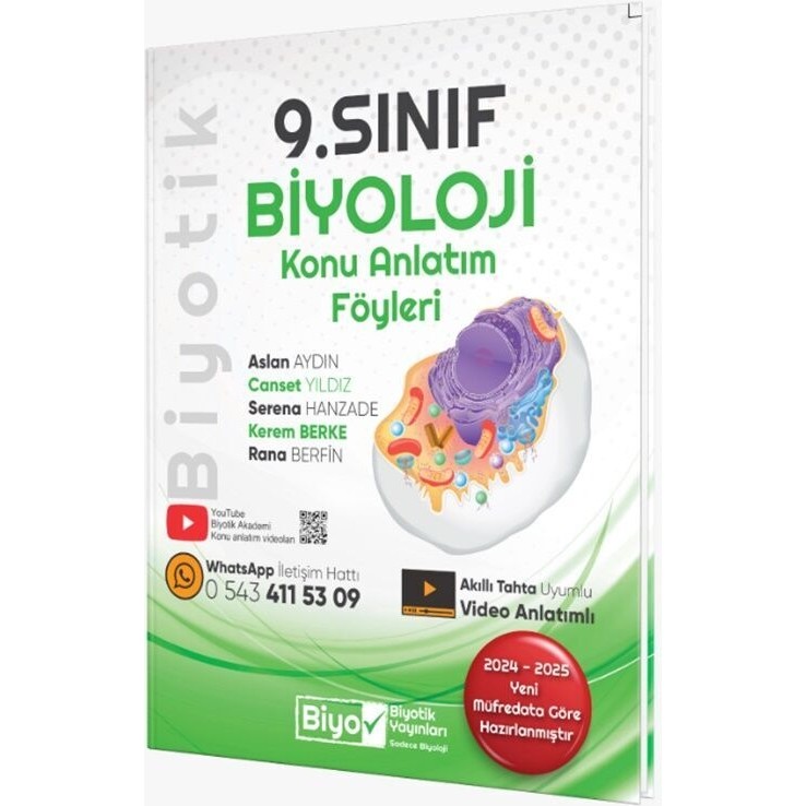 Biyotik Yayınları 9. Sınıf Biyoloji Konu Anlatım Föyleri Diğer Fiyatı