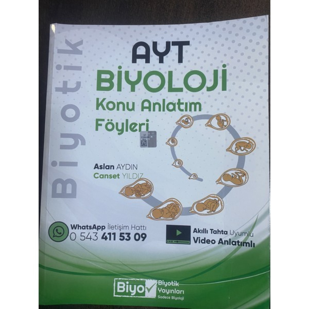 Biyotik Yayınları AYT Biyoloji Konu Anlatım Föyleri 2023 Kaynak Kitapları Fiyatı