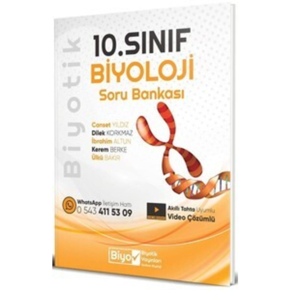 Biyotik Yayınları Biyotik 10. Sınıf Soru Bankası Biyoloji - 2021 Yardımcı Kitaplar Fiyatı
