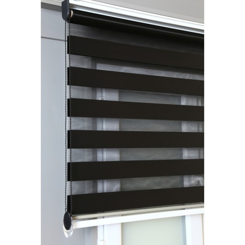 Bizden Perde Bambu Siyah Renk Zebra Stor Perde - 140 x 200 cm Stor Perde Fiyatı