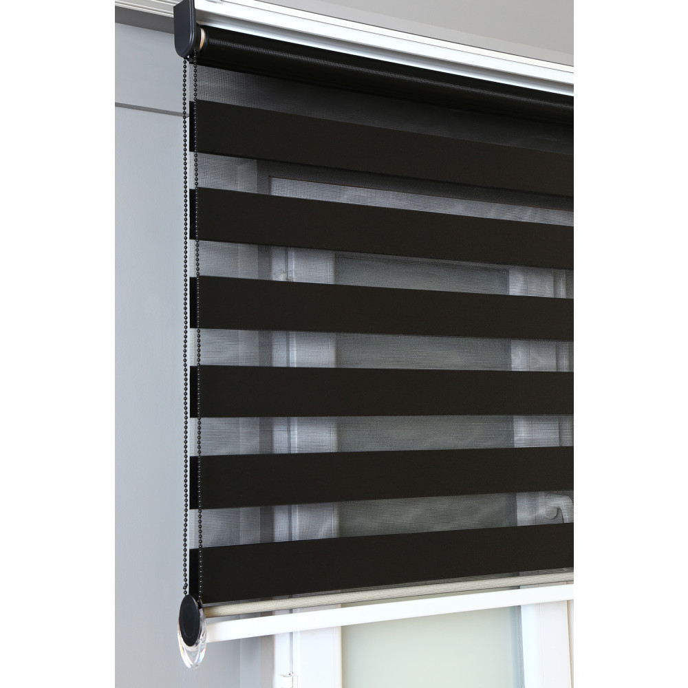 bizdenperde Brillant Siyah Düz Zebra Stor Kaliteli Güneşlik Perdeler 150 x 200 Beden Stor Perde Fiyatı
