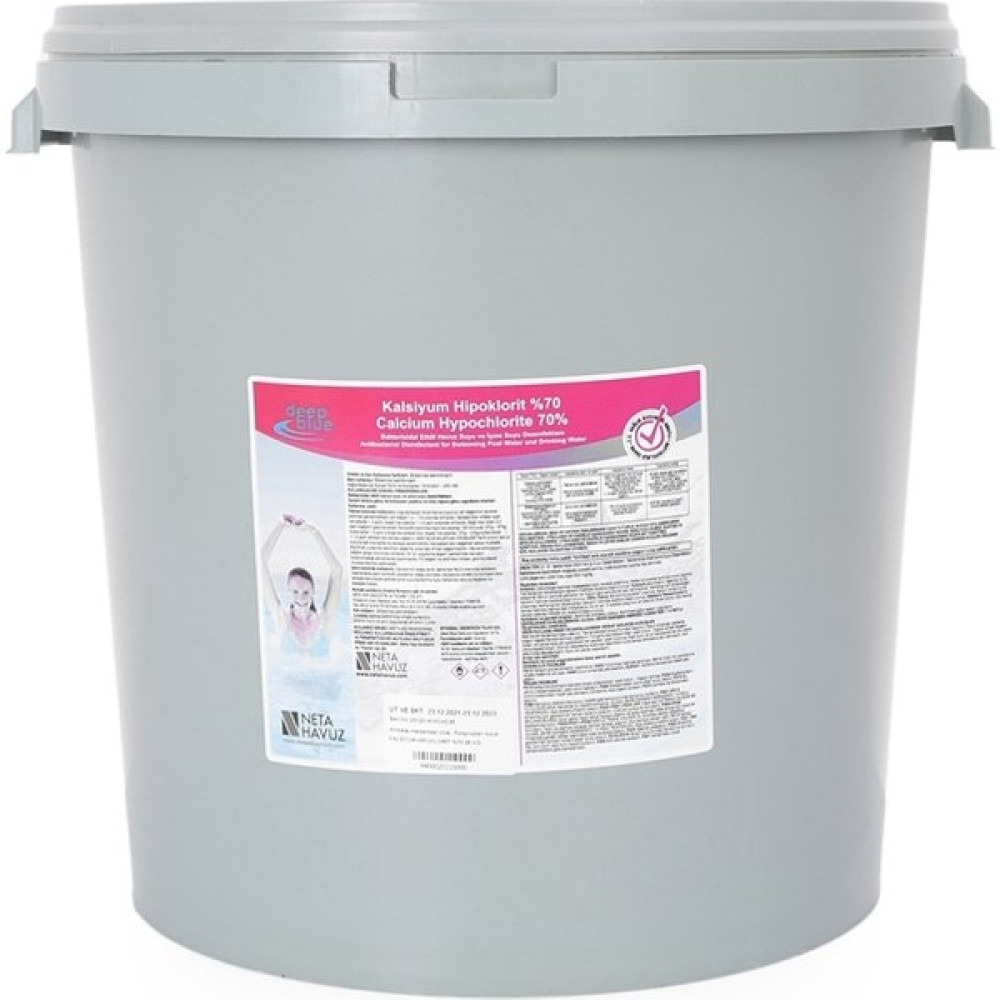 Bizim Havuzcu Deep Blue 25 kg Toz Klor Kalsiyum Hipoklorit Granül % 65 - % 70 Stabilizörsüz Şok Klor – Calcium Hypochlorite Oto Boyaları Fiyatı