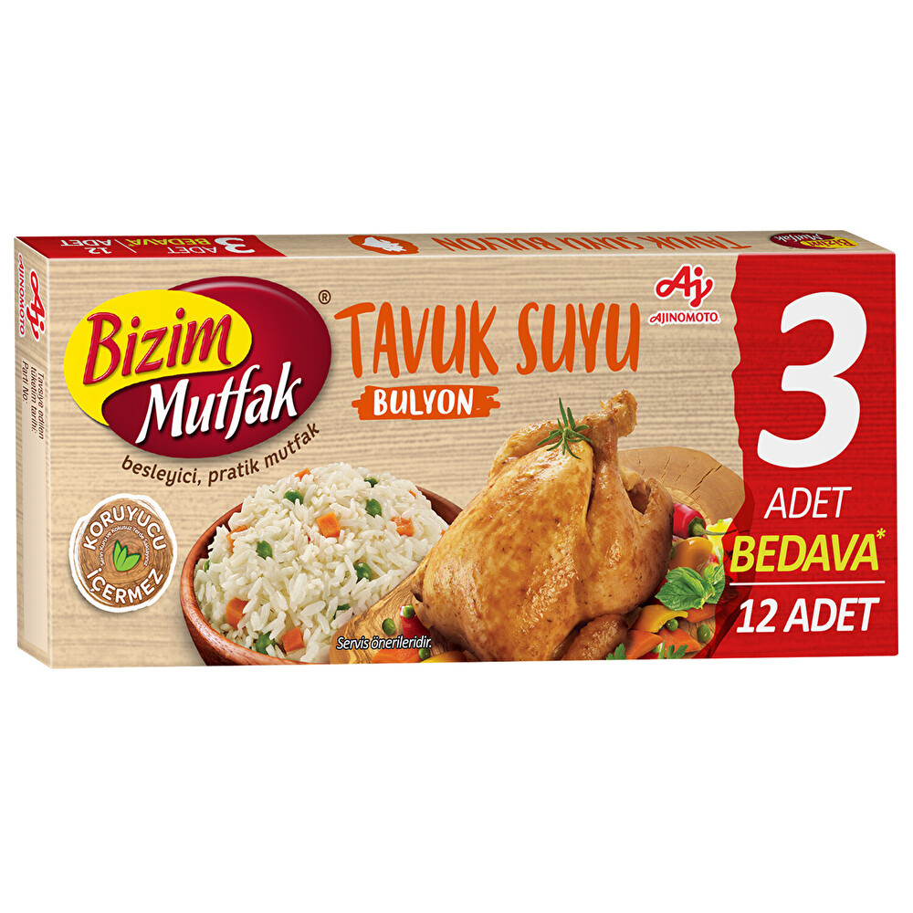 Bizim Mutfak Tavuk Bulyon 12'li Hazır Çorba ve Bulyon Fiyatı