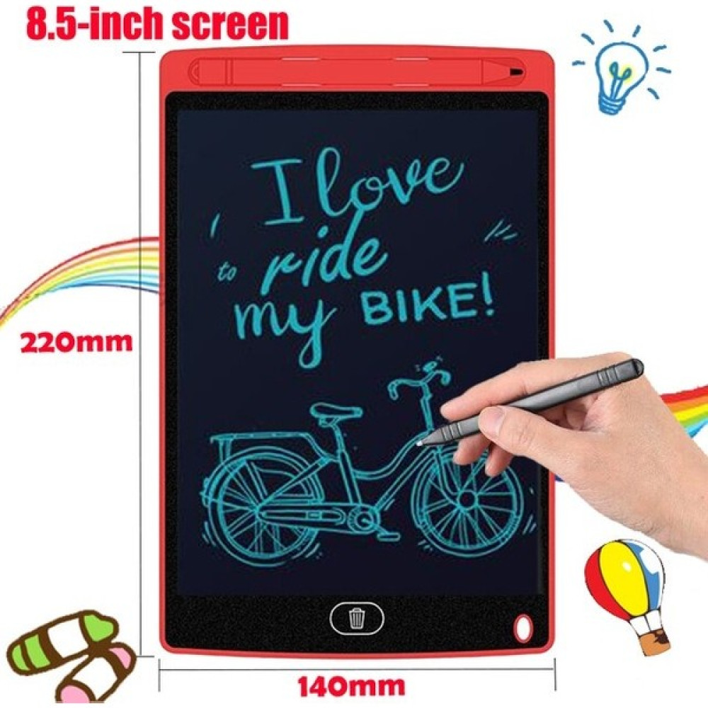 Bizimevde 8"5 Çocuk ve Yetişkinler Için LCD Yazı ve Resim Çizim Tablet ve Kalemi - Kırmızı Grafik Tabletler Fiyatı