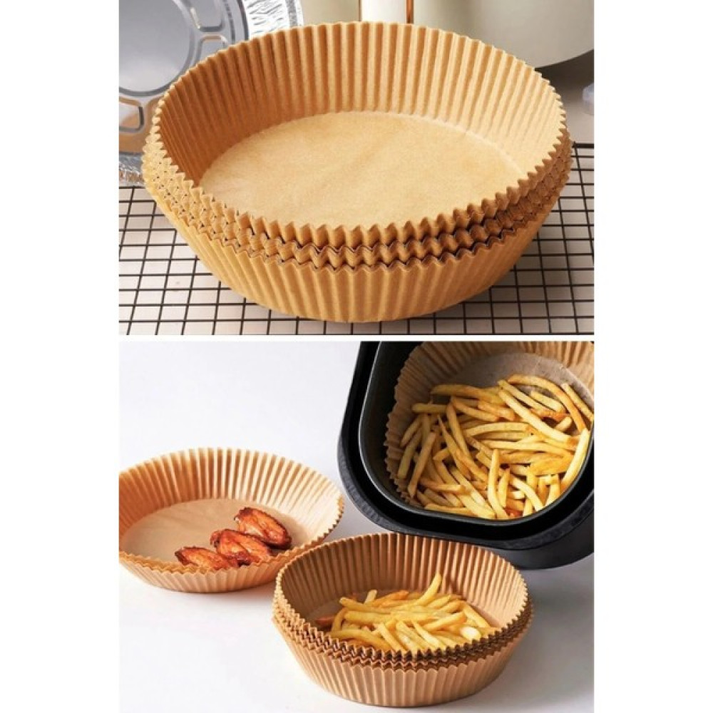 Bizimevde Fritöz Pişirme Kağıdı Airfryer Sıcak Hava Fritözü Philips Xiaomi Uyumlu Gıda Sınıfı Pişirme Kağıdı50 Adet Pişirme Kağıdı Fiyatı