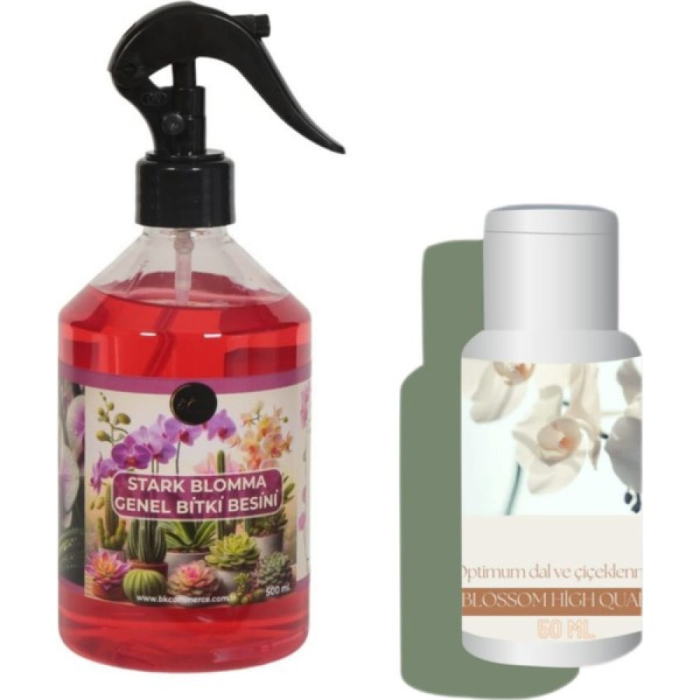 BK Blossom High Qality Orkide Besini 50 ML -Stark Blomma Genel Sıvı Bitki Besini - 500 ML Bitki Fiyatı