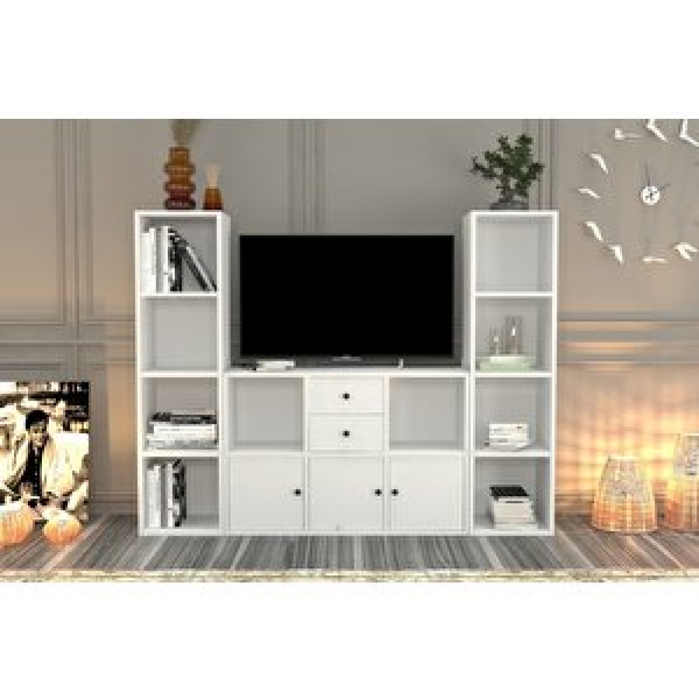 BK Concept Çekmeceli Tv Ünitesi Beyaz 165 Cm Tv-1069-ç Tv Ünitesi / Sehpası Fiyatı