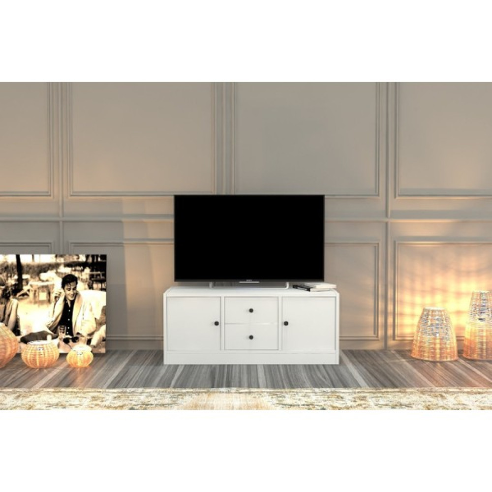 BK Concept Dolapli Çekmeceli Tv Ünitesi Beyaz 98 cm TVT-1017-Ç Tv Ünitesi / Sehpası Fiyatı