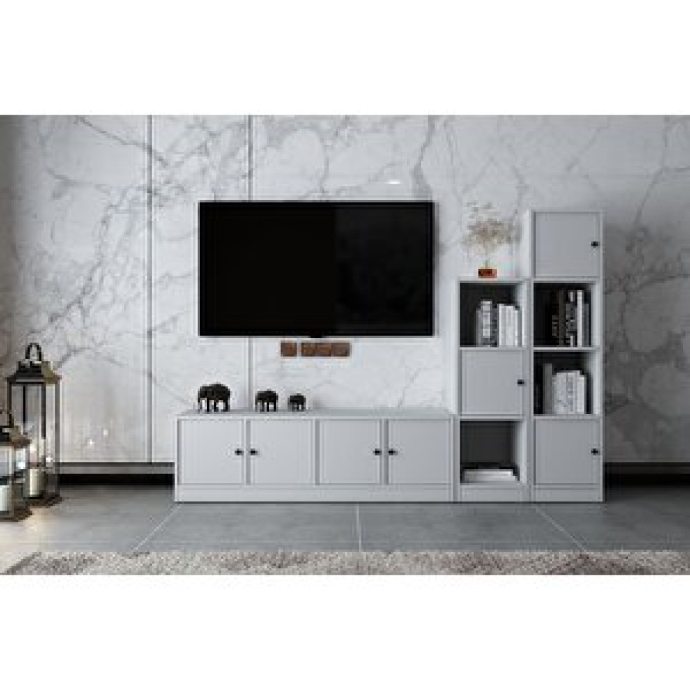 BK Concept Dolaplı Tv Ünitesi Beyaz 197 Cm Tv-1298-ç Tv Ünitesi / Sehpası Fiyatı
