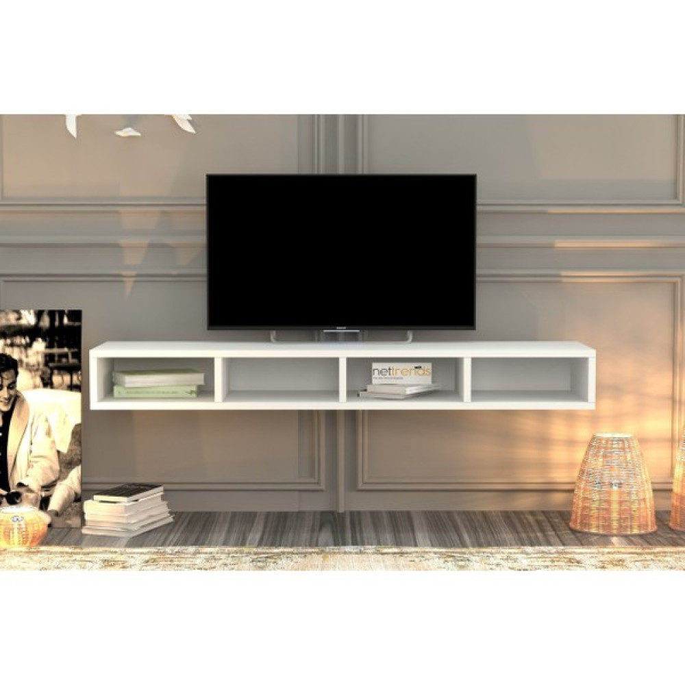 BK Concept Duvar Tv Ünitesi Beyaz TVT-1203 Tv Ünitesi / Sehpası Fiyatı