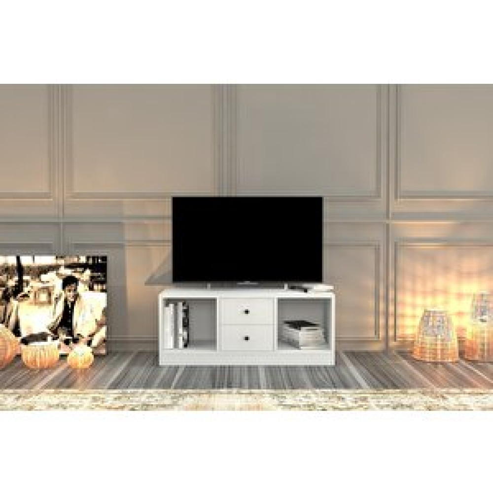 BK Concept Kitaplıklı Çekmeceli Tv Ünitesi Beyaz 98 Cm Tv-1015-ç Tv Ünitesi / Sehpası Fiyatı