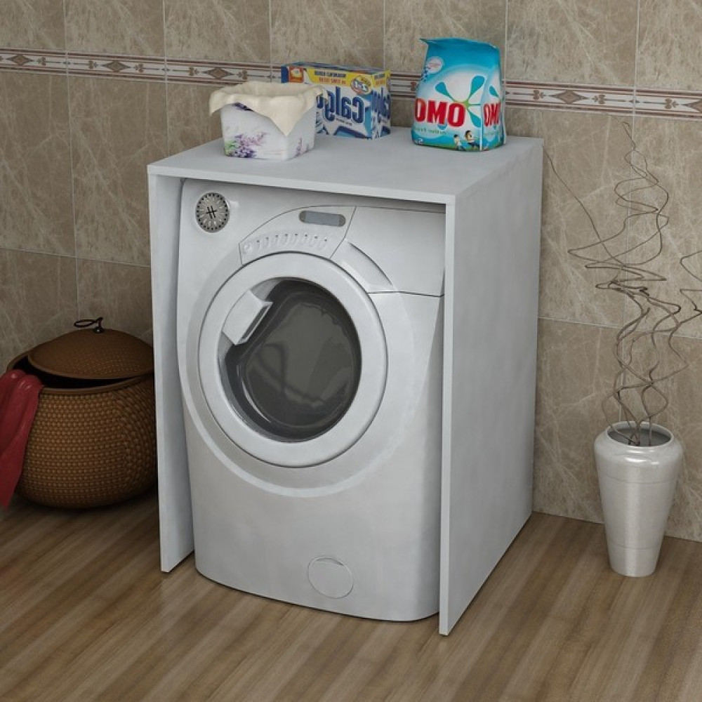 BK Concept Mega Çamaşır Makinesi Alt Dolabı Beyaz Sepet Fiyatı