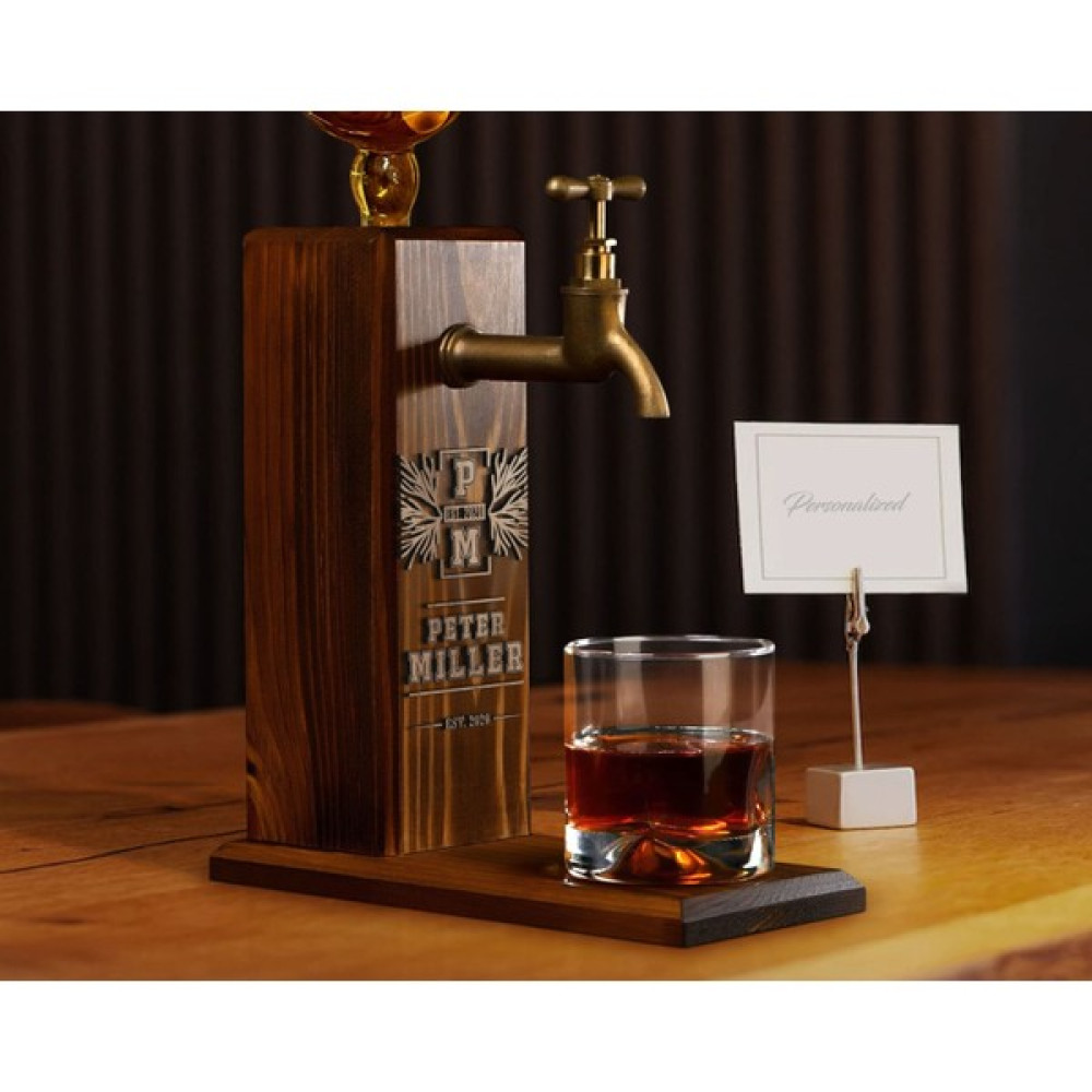 Bk Gift Kişiye Özel Kabartma Isimli Musluklu Doğal Ahşap Içki Standı, Home Bar, Viski Çeşmesi, Içecek Dispenseri, Ahşap Içecek Çeşmesi-21 - Şeffaf Fincan / Bardak / Kahve Takımı Fiyatı