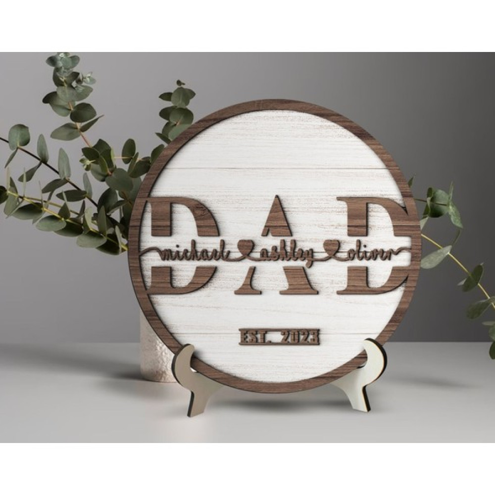 Bk Gift Kişiye Özel Kabartma Tasarım Ahşap Baba Tabelası, Babaya Hediye, Babalar Günü Hediyesi, Ev Dekorasyonu Hediyelik Eşya Fiyatı
