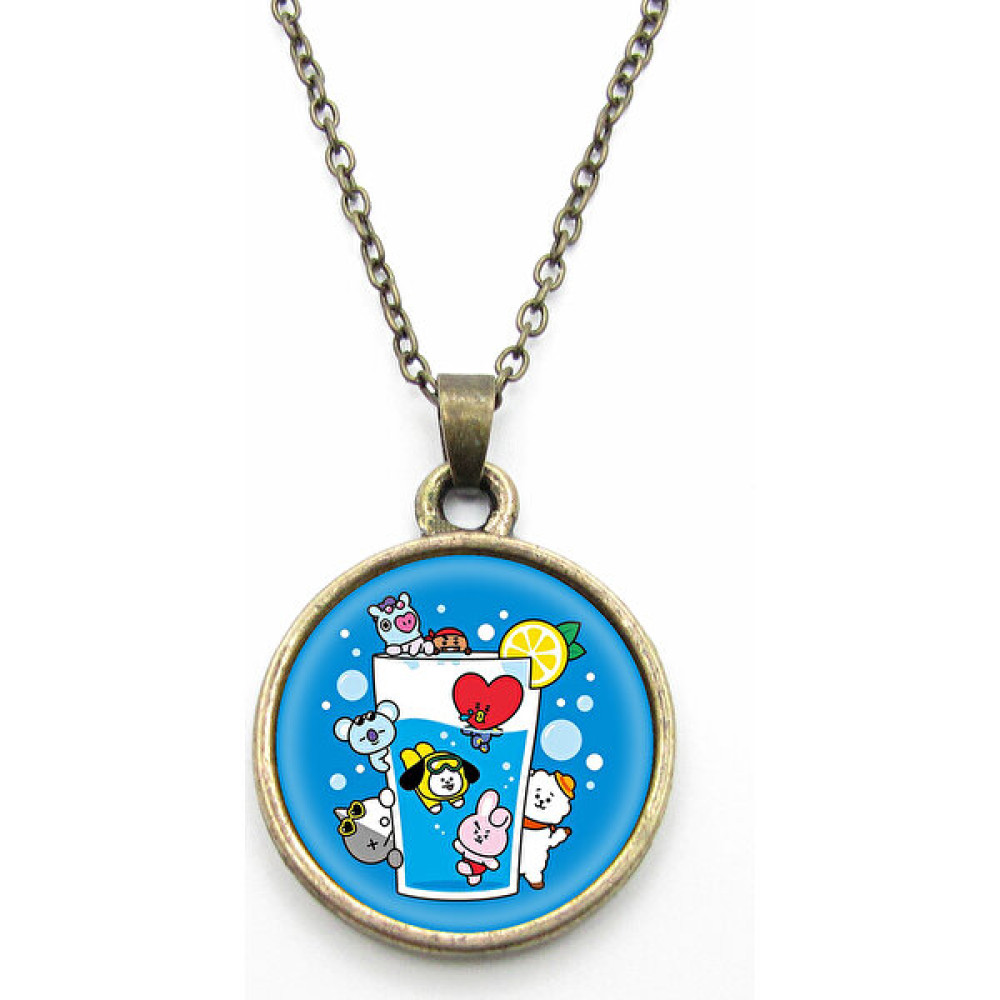 Bkd BT21 Epoksi Kolye Antik Bronz Bijuteri Kolye Fiyatı