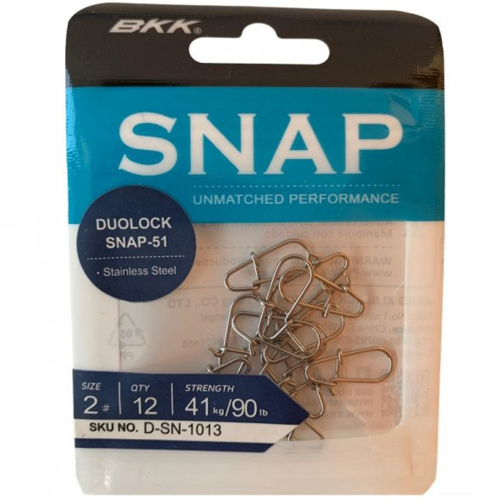 Bkk Duolock Snap-51 Klips No:2 (12Li Paket) Balıkçılık Malzemeleri Fiyatı