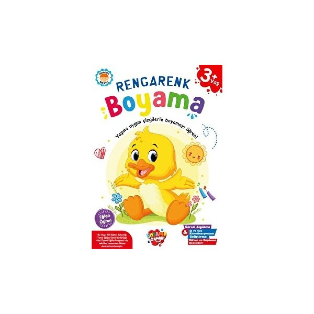 Bkm Rengarenk Boyama 3 Yaş Aktivite & Eğitici Kitaplar Fiyatı