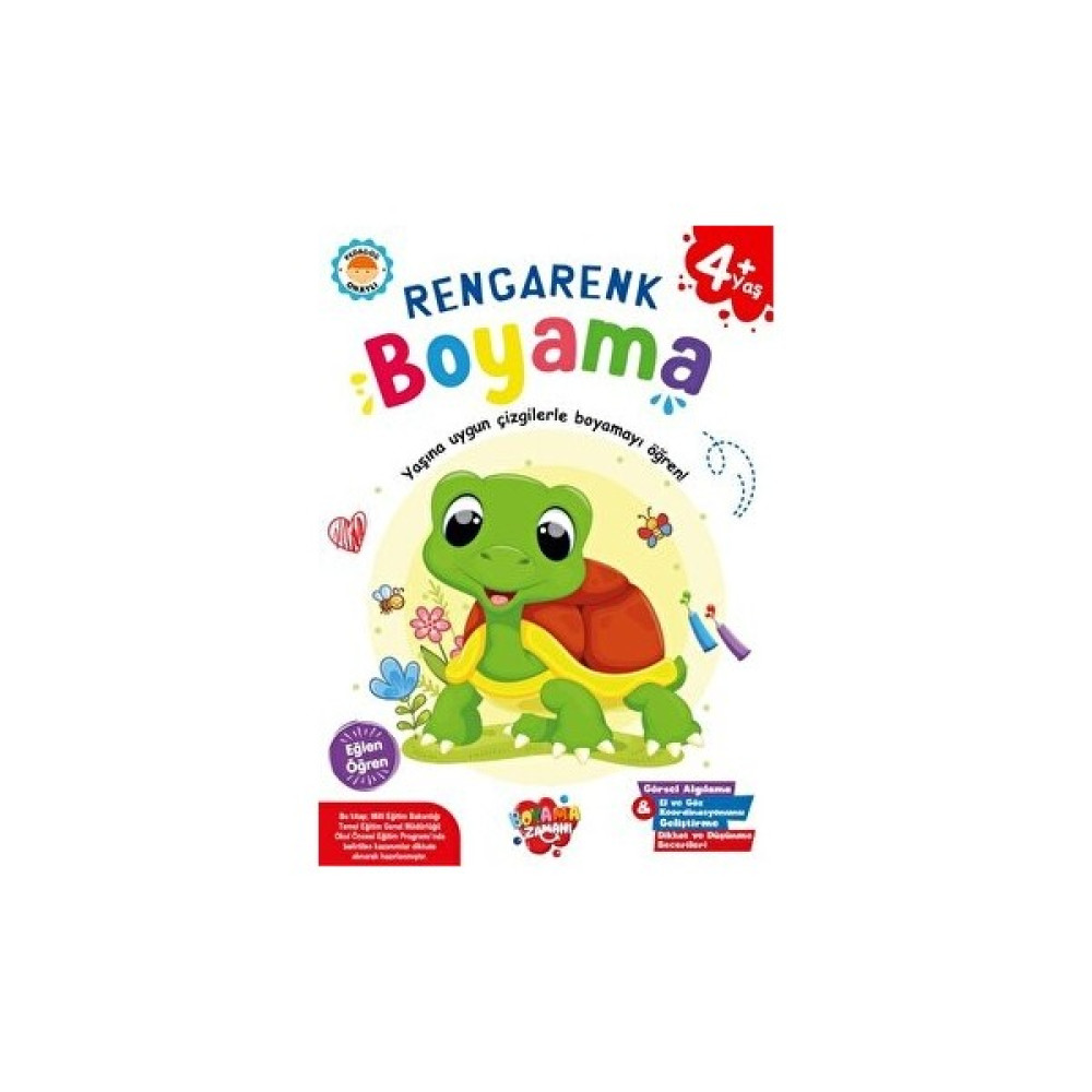 Bkm Rengarenk Boyama 4 Yaş Aktivite & Eğitici Kitaplar Fiyatı