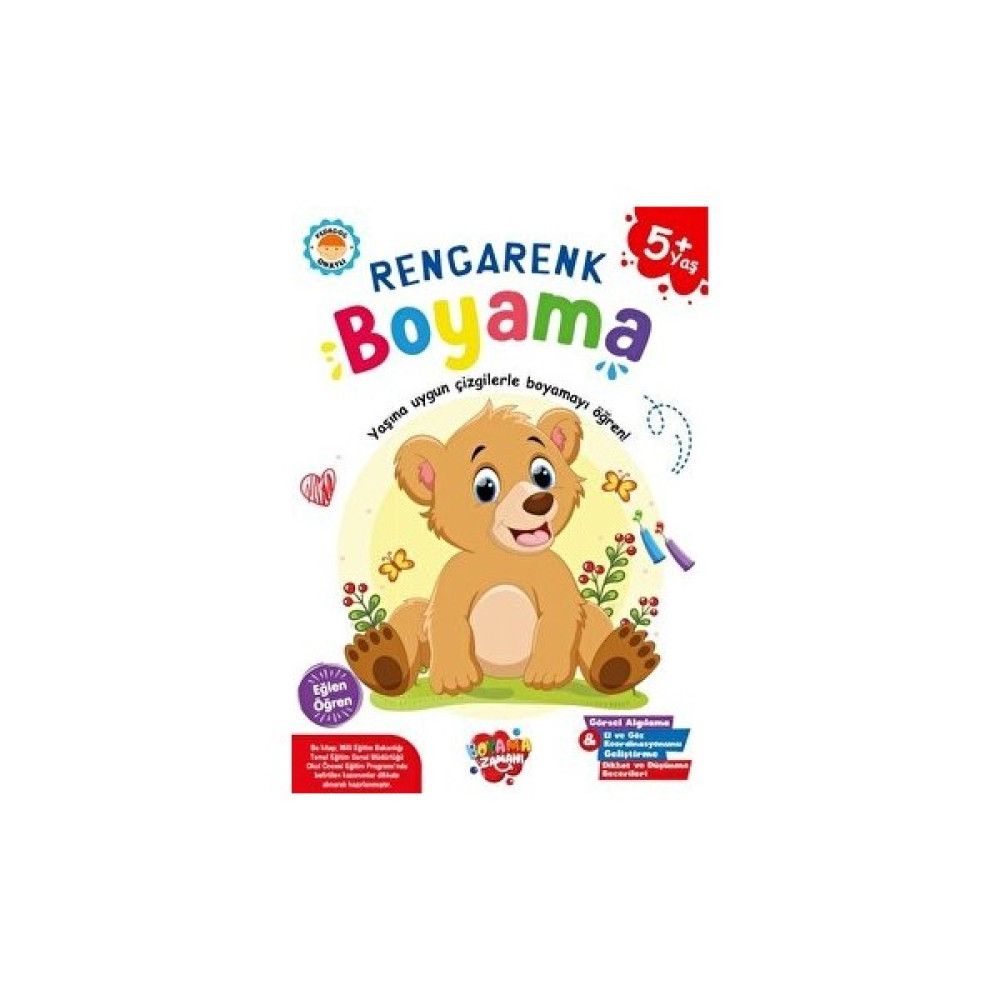 Bkm Rengarenk Boyama 5 Yaş Aktivite & Eğitici Kitaplar Fiyatı