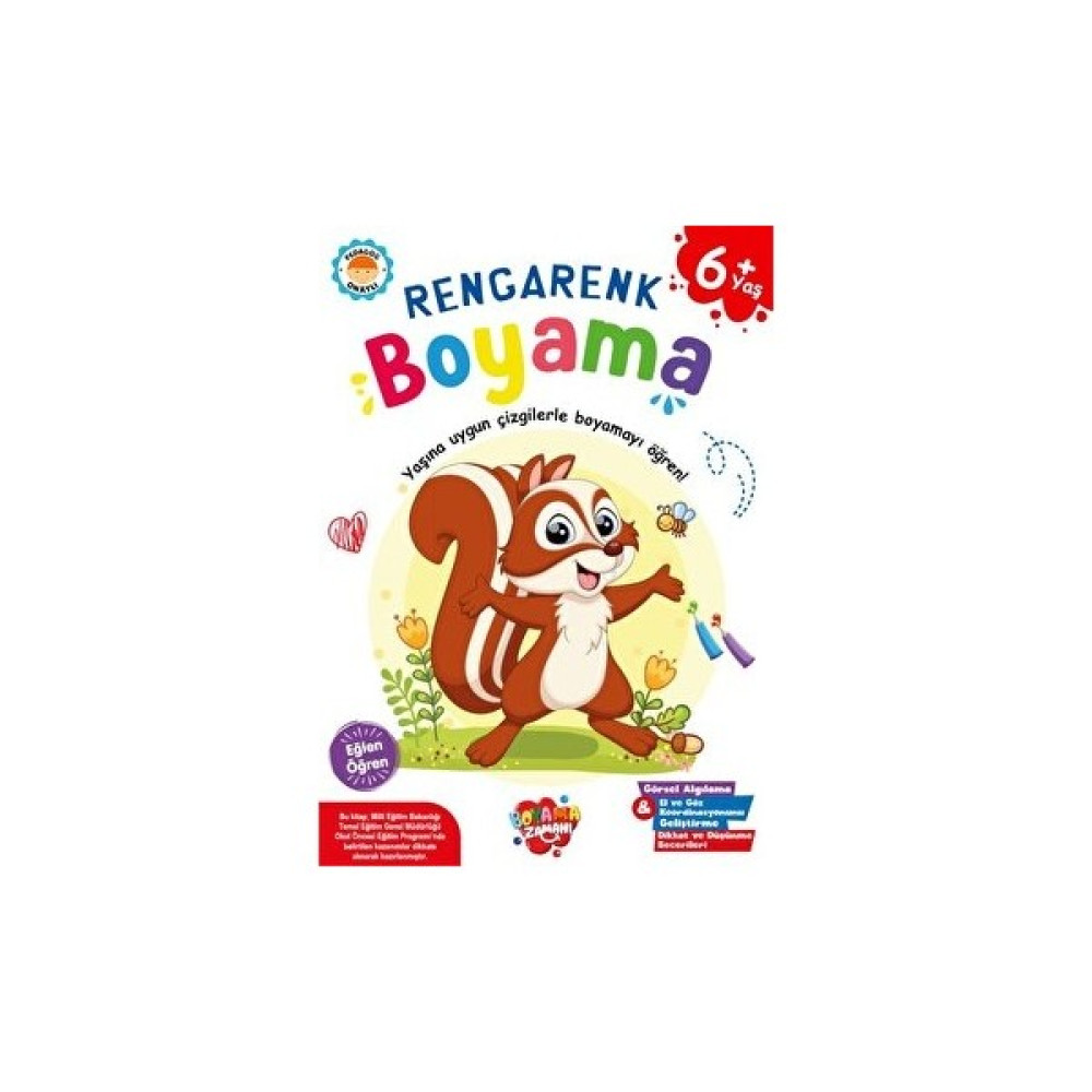 Bkm Rengarenk Boyama 6 Yaş Aktivite & Eğitici Kitaplar Fiyatı