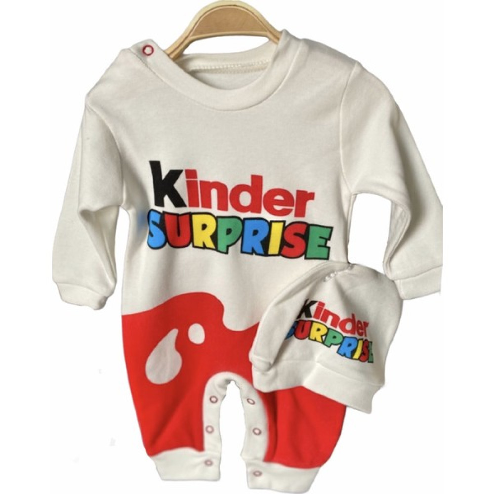 BKM22 Kinder Süpriz Yumurta Baskılı Tulum Bebek Tulumu Fiyatı
