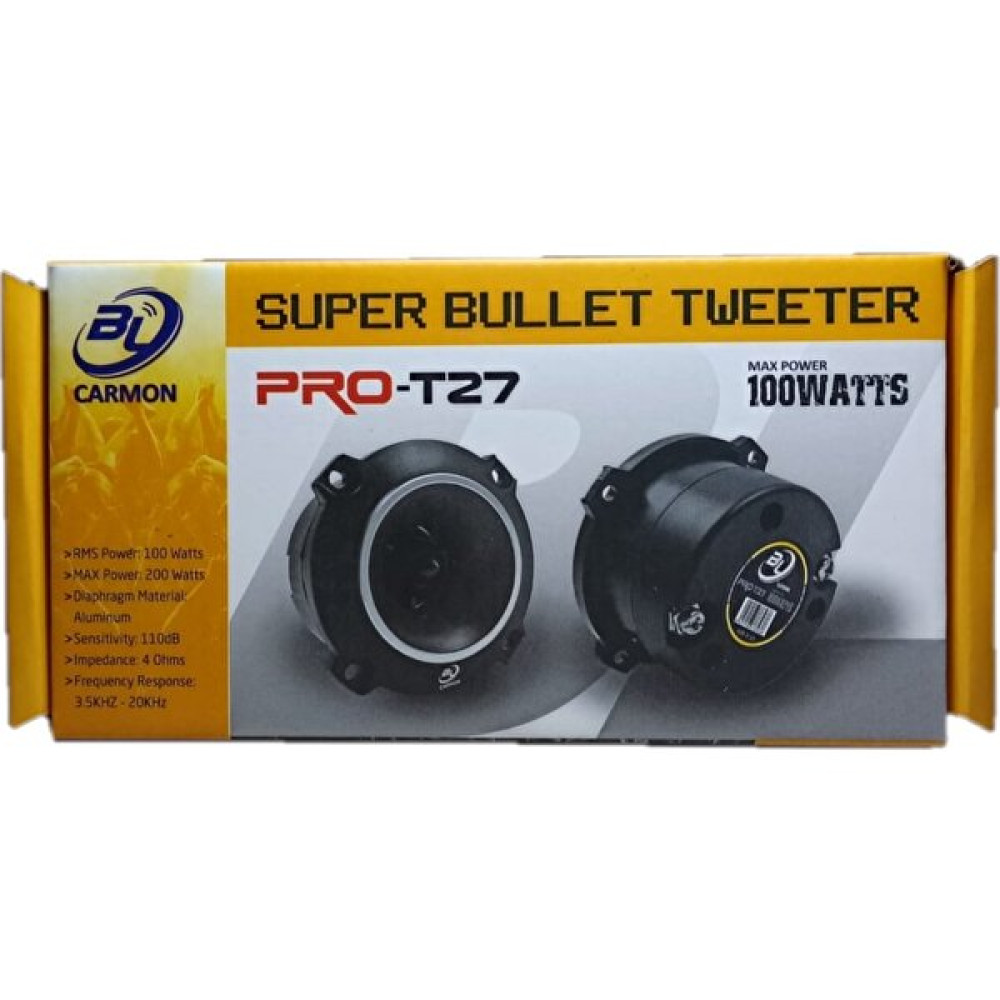 Bl Carmon PRO-T27 100W Tweeter Oto Hoparlör Oto Hoparlörleri & SubWoofer Fiyatı