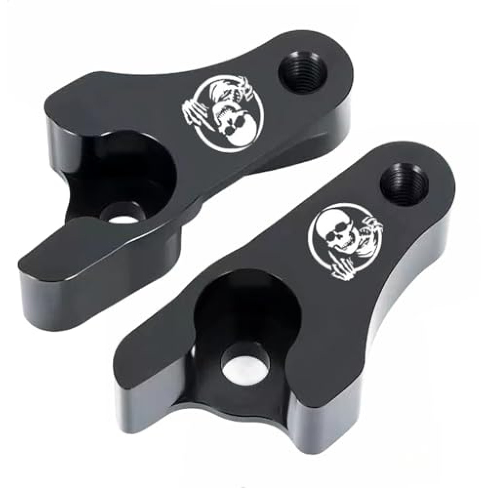 ????-???? Black 2'' Inch Lowering Links Blocks Kit for Harley Davidson Touring Street Glide/Road King/Electra Glide/Road Glide/Ultra Limited/Special/CVO