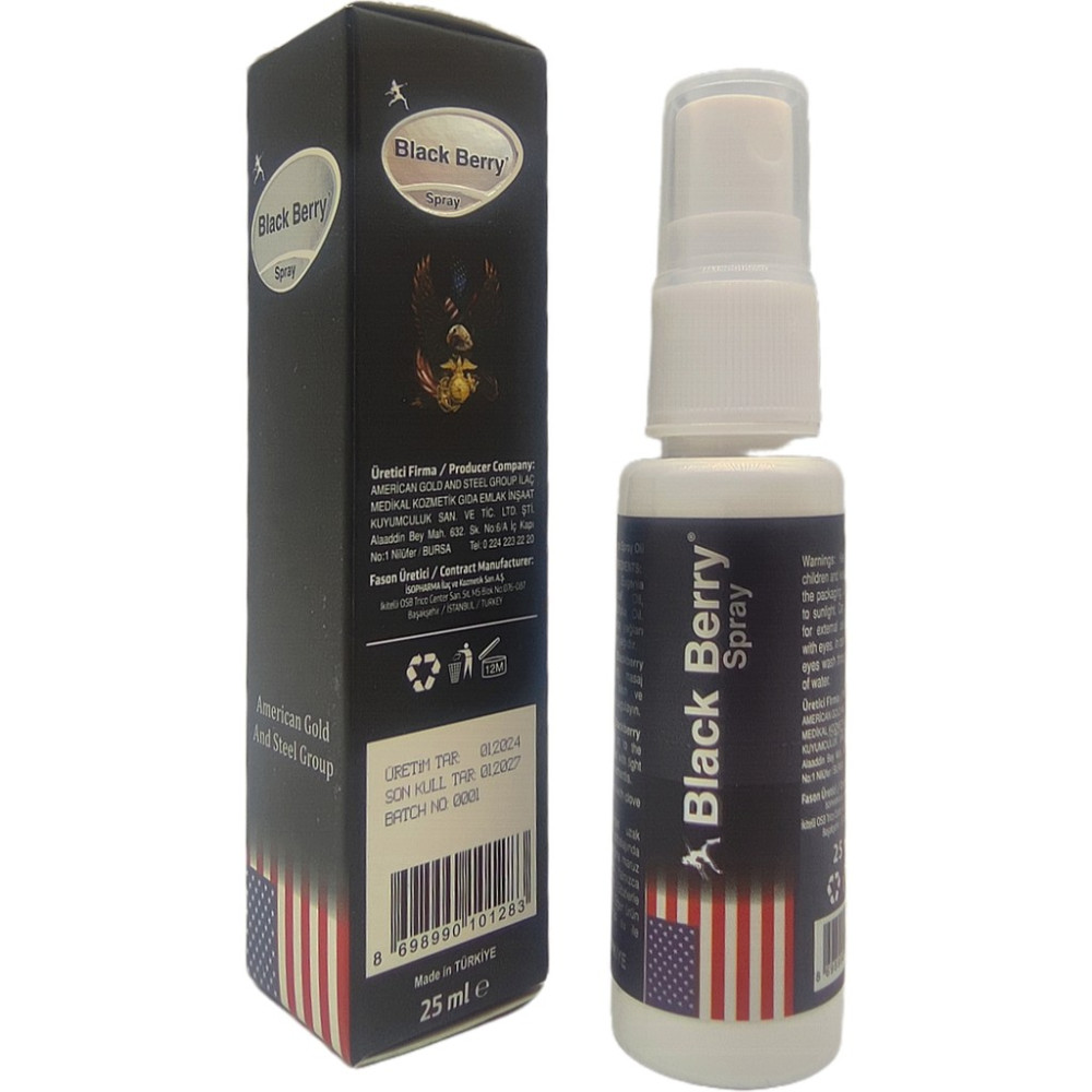 Black Berry Blackberry Sprey 25 ml Bitkisel Yağlarla Zenginleştirilmiş Doğal Ferahlatıcı Kayganlaştırıcı Jel Fiyatı