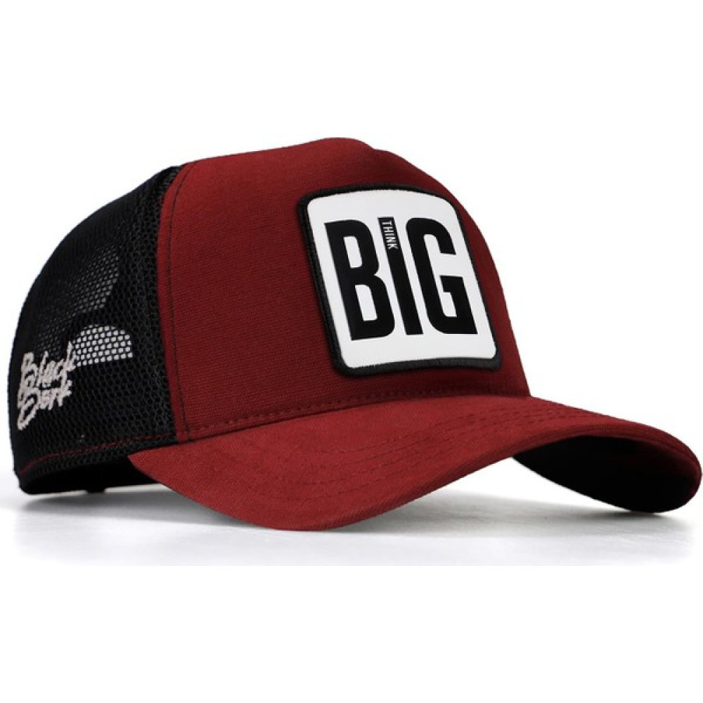 Black Börk Blackbörk V1 Trucker Big Think - 1 Kod Logolu Unisex Bordo-Siyah Şapka (Cap) Erkek Şapkası Fiyatı