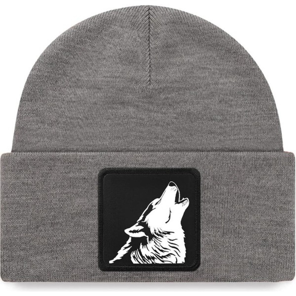 Black Börk V1 Akrilik Kurt - 3 Kod Logolu Unisex Gri Bere (Beanie) Erkek Beresi Fiyatı