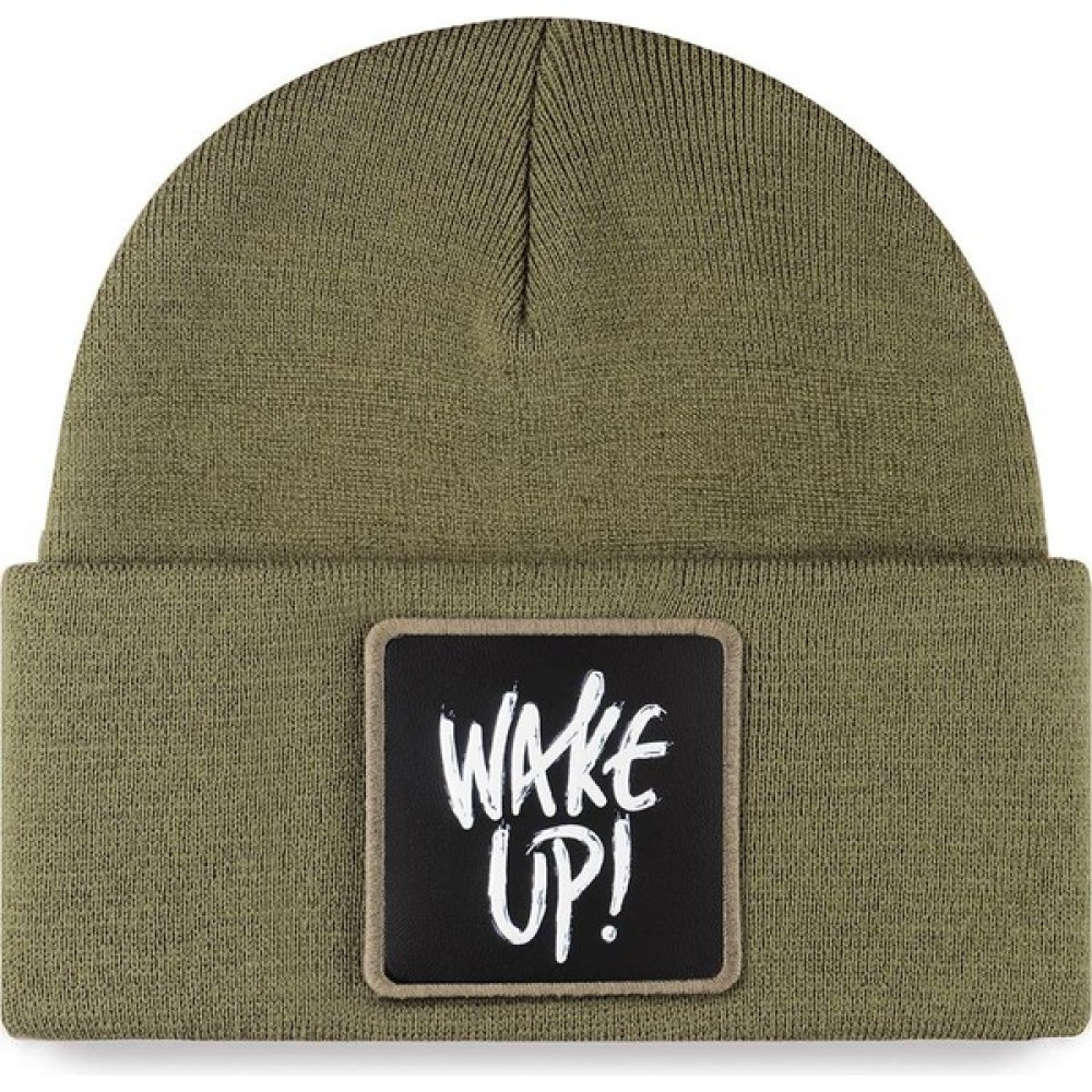 Black Börk V1 Akrilik Wake Up - 3Sh Kod Logolu Unisex Haki Bere Erkek Beresi Fiyatı